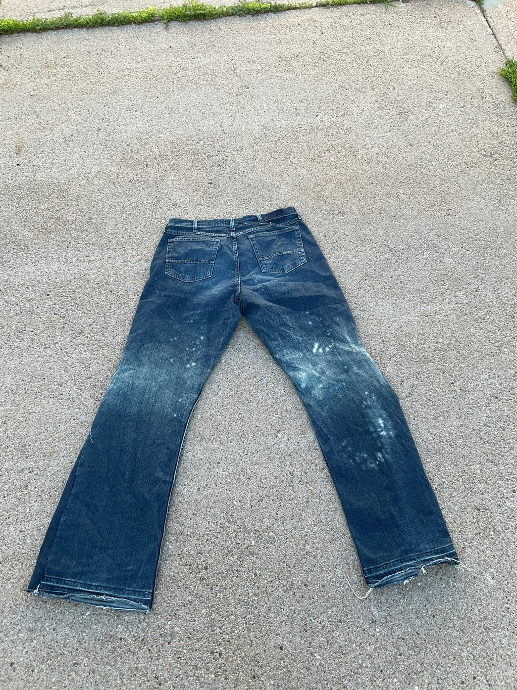 Bleached Leg Denim Pants