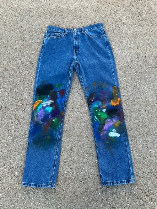 Paint Canvas Denim Pants