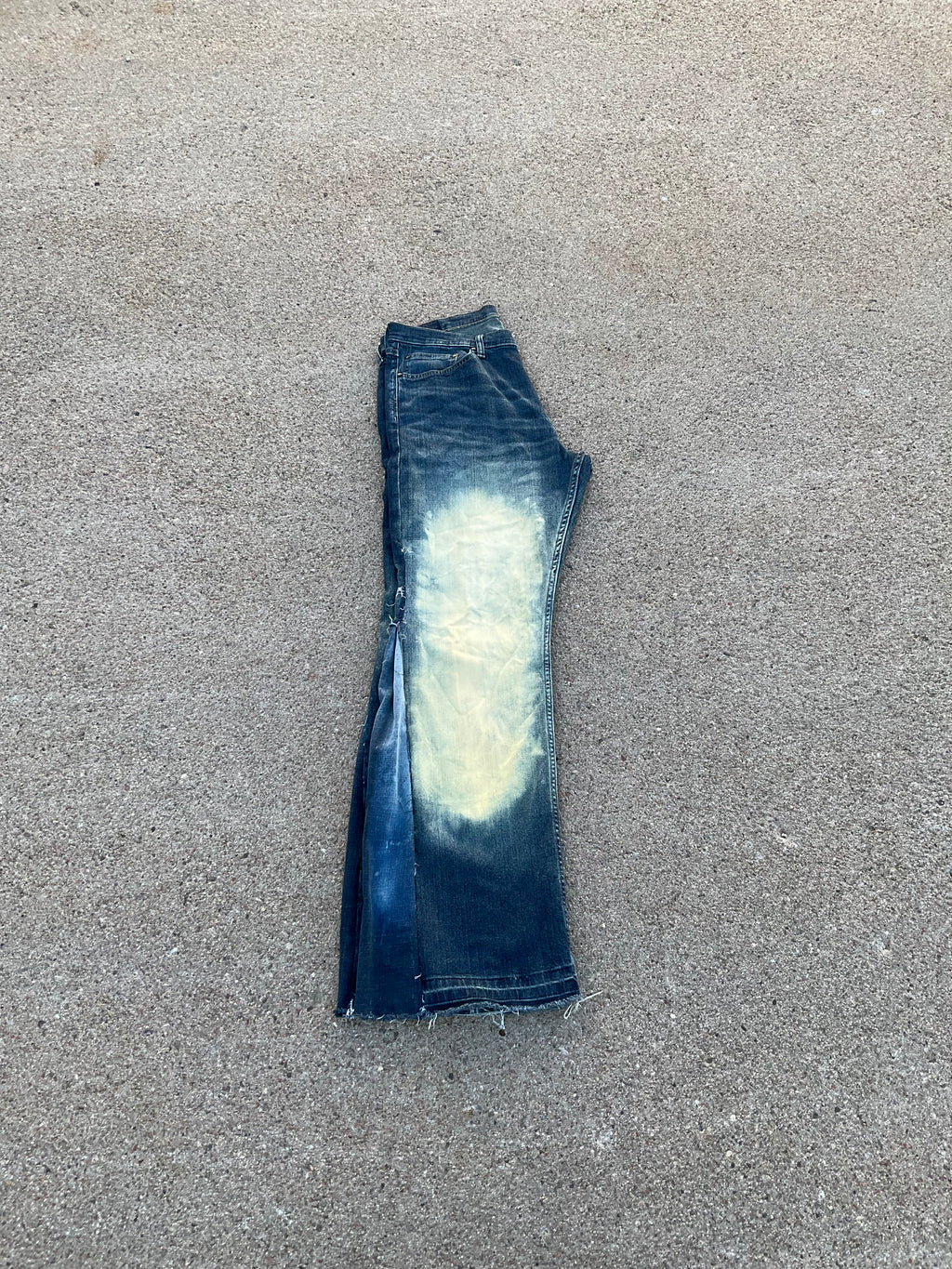 Bleached Leg Denim Pants